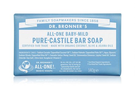 Dr. Bronners Baby-Mild Pure-Castile Bar Soap