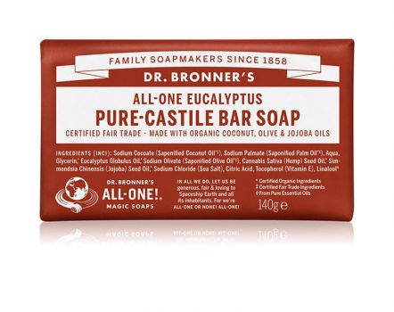 Dr. Bronners Eucalyptus Pure-Castile Bar Soap