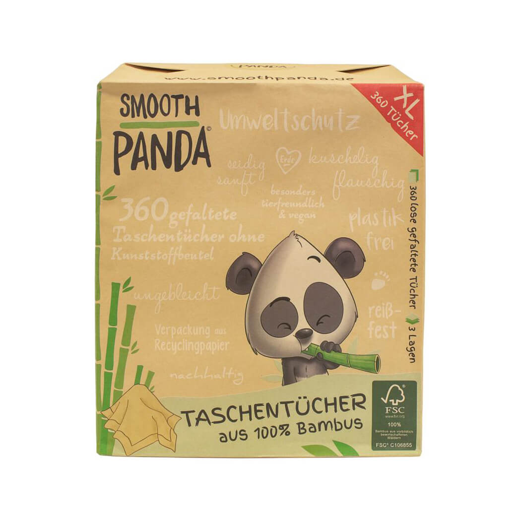 Bamboo tissues, plastic-free, vegan, not bleached
