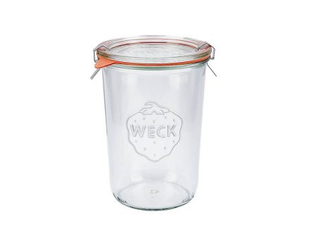 WECK 850 ml sturz glass jar with seal and clamps