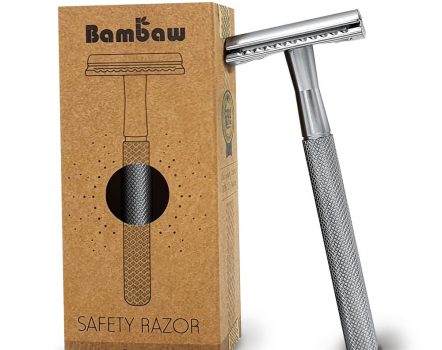 Bambaw stainless steel safety razor silver