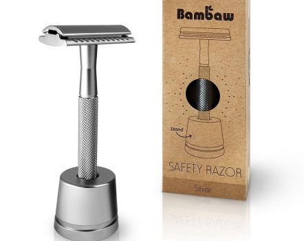 Bambaw Stainless Steel safety razor silver