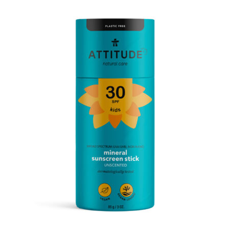 Attitude Plastic free Sunscreen stick kids 30spf