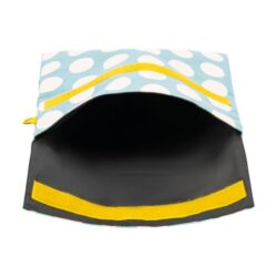 Flip Snack Zak - Blauw met witte Polkadot