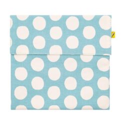 Flip Snack Zak - Blauw met witte Polkadot
