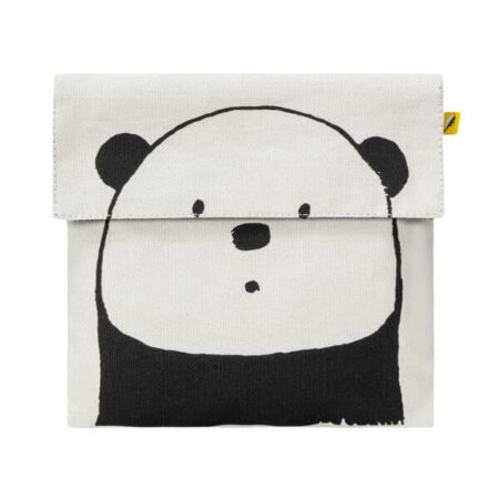 Fluf Reusable Sandwich Bag Panda Black