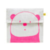 fluf reusable sandwich bag Panda pink