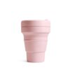 Stojo: Reusable to go cup in color carnation (pink) 355 mL