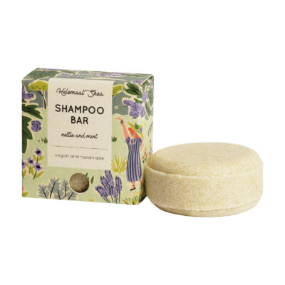 light green box next to white nettel and mint shampoo bar