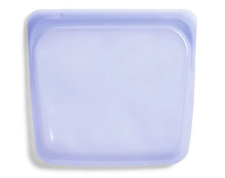 Lavender reusable silicone sandwich bag from Stasher